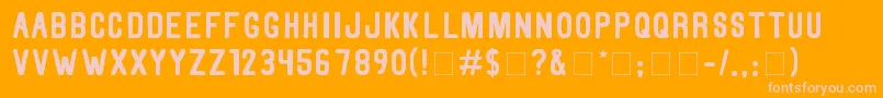 ThorneN Font – Pink Fonts on Orange Background