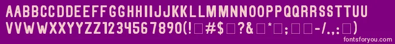 ThorneN Font – Pink Fonts on Purple Background