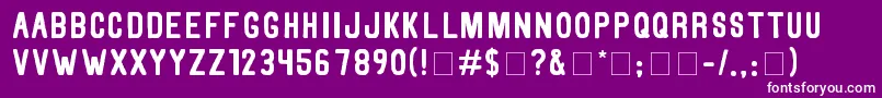 ThorneN Font – White Fonts on Purple Background