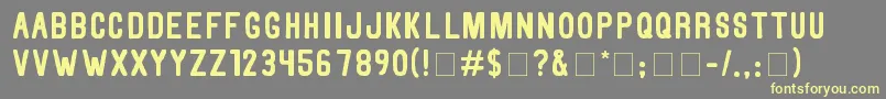 ThorneN Font – Yellow Fonts on Gray Background
