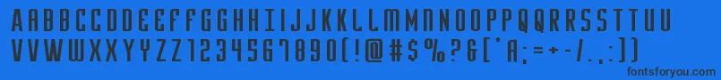 Yfilesxtraexpand Font – Black Fonts on Blue Background