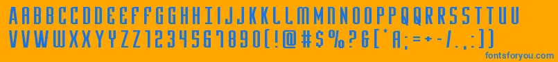 Yfilesxtraexpand Font – Blue Fonts on Orange Background