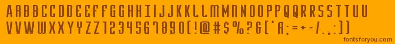 Yfilesxtraexpand Font – Brown Fonts on Orange Background