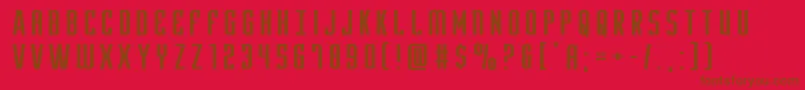 Yfilesxtraexpand Font – Brown Fonts on Red Background