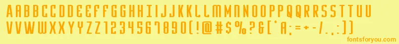 Yfilesxtraexpand Font – Orange Fonts on Yellow Background