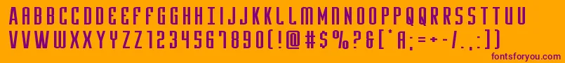 Yfilesxtraexpand Font – Purple Fonts on Orange Background