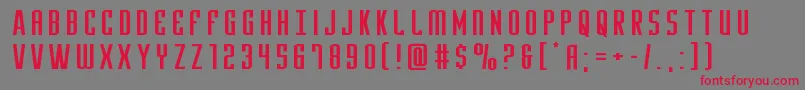 Yfilesxtraexpand Font – Red Fonts on Gray Background