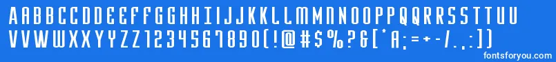 Yfilesxtraexpand Font – White Fonts on Blue Background