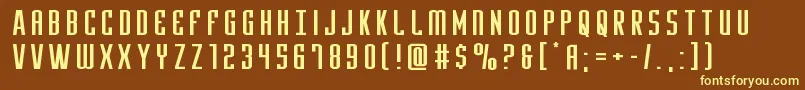 Yfilesxtraexpand Font – Yellow Fonts on Brown Background