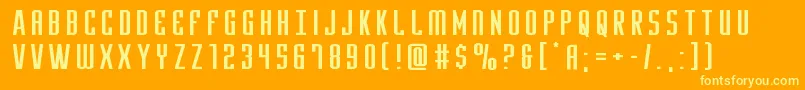 Yfilesxtraexpand-Schriftart – Gelbe Schriften auf orangefarbenem Hintergrund
