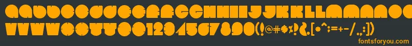 Bola Font – Orange Fonts on Black Background