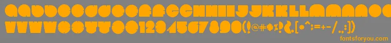 Więcej informacji o czcionce Bola Czcionka Bola – pomarańczowe czcionki na szarym tle