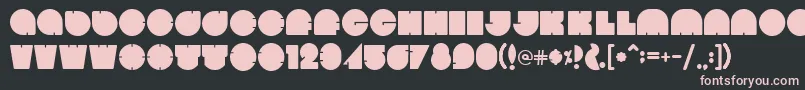 Bola Font – Pink Fonts on Black Background