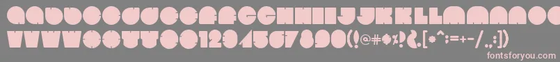 Weitere Informationen zur Bola-Schriftart Bola-Schriftart – Rosa Schriften auf grauem Hintergrund