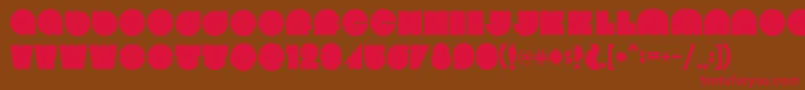 Bola Font – Red Fonts on Brown Background