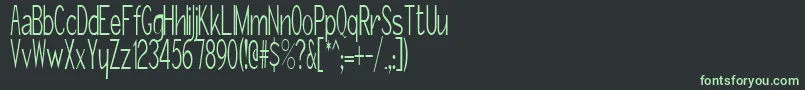 GirthControl Font – Green Fonts on Black Background