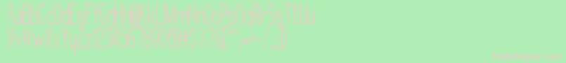 GirthControl Font – Pink Fonts on Green Background