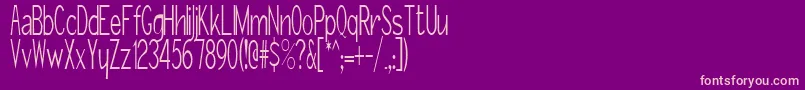 GirthControl Font – Pink Fonts on Purple Background
