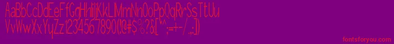 GirthControl Font – Red Fonts on Purple Background