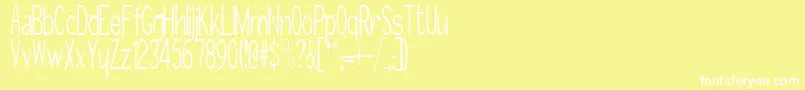 GirthControl Font – White Fonts on Yellow Background