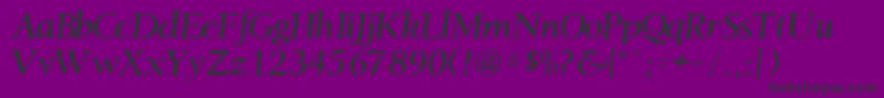 JacksonvilleRegular Font – Black Fonts on Purple Background