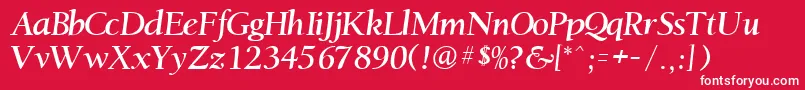 JacksonvilleRegular Font – White Fonts on Red Background