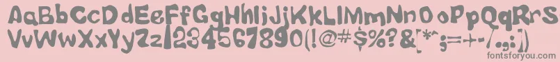 LittleTubbyJesus Font – Gray Fonts on Pink Background