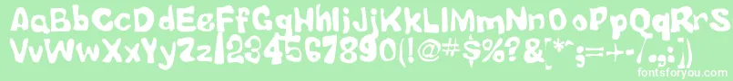 LittleTubbyJesus Font – White Fonts on Green Background