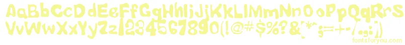 LittleTubbyJesus-Schriftart – Gelbe Schriften