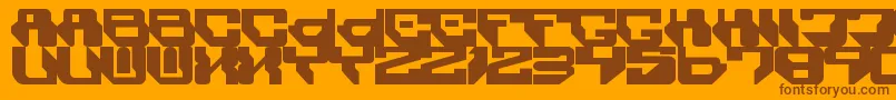 Lisätietoja Captivsystmremix-fontista Captivsystmremix-fontti – ruskeat fontit oranssilla taustalla