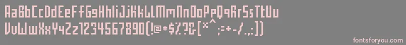 PopPop Font – Pink Fonts on Gray Background