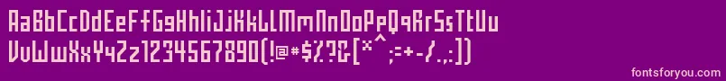 PopPop Font – Pink Fonts on Purple Background