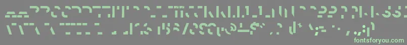 HomesteadTwo Font – Green Fonts on Gray Background