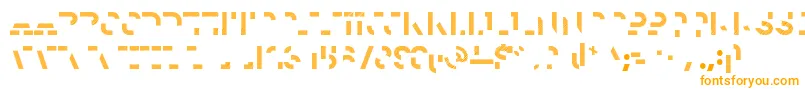 HomesteadTwo-Schriftart – Orangefarbene Schriften