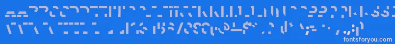 HomesteadTwo Font – Pink Fonts on Blue Background