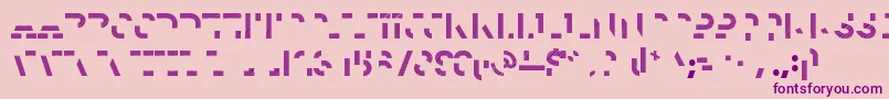 HomesteadTwo Font – Purple Fonts on Pink Background