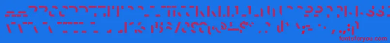 More about HomesteadTwo Font HomesteadTwo Font – Red Fonts on Blue Background
