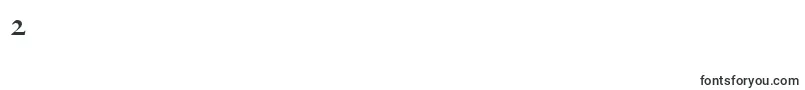 SabonnextLtRegularSmallCaps-Schriftart – Schriften für die Ziffer 2