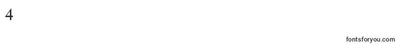 SabonnextLtRegularSmallCaps-Schriftart – Schriften für die Ziffer 4