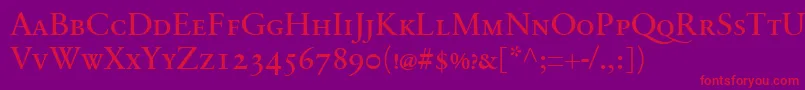 fuente SabonnextLtRegularSmallCaps – Fuentes Rojas Sobre Fondo Morado