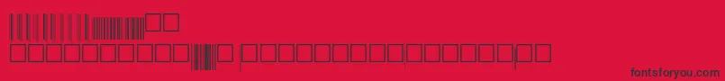 Fonte V200020 – fontes pretas em um fundo vermelho