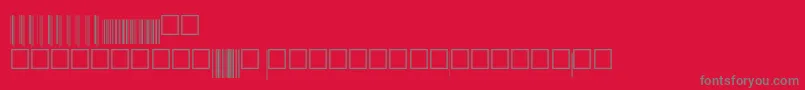 Fonte V200020 – fontes cinzas em um fundo vermelho