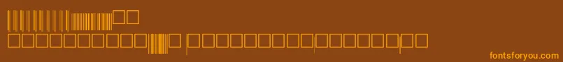 V200020 Font – Orange Fonts on Brown Background