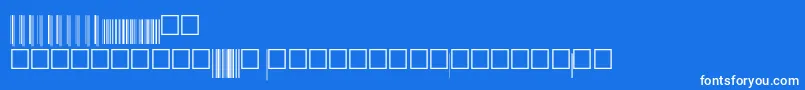V200020-Schriftart – Weiße Schriften auf blauem Hintergrund