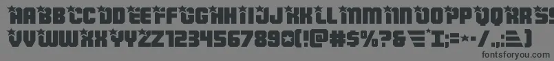 Armyrangersexpand Font – Black Fonts on Gray Background