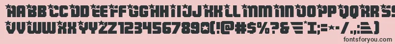 Armyrangersexpand Font – Black Fonts on Pink Background