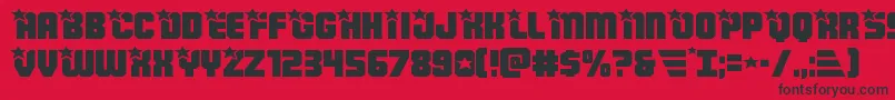 Więcej informacji o czcionce Armyrangersexpand Czcionka Armyrangersexpand – czarne czcionki na czerwonym tle