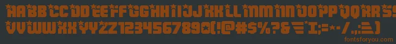 Armyrangersexpand Font – Brown Fonts on Black Background