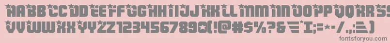 Armyrangersexpand Font – Gray Fonts on Pink Background
