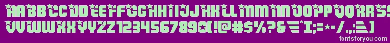 Armyrangersexpand Font – Green Fonts on Purple Background